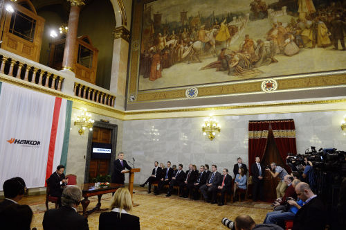 The agreement was signed in the Hungarian Parliament
