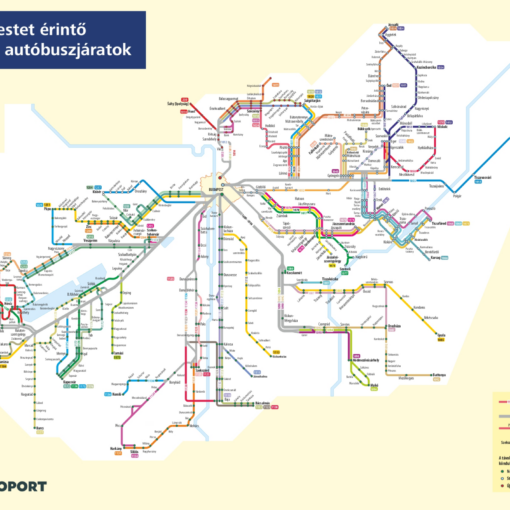 Bus line reaching Budapest