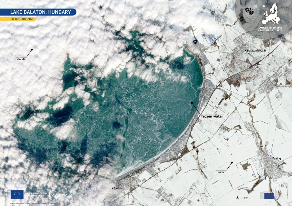 Frozen Balaton Space photo