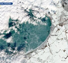 Frozen Balaton Space photo